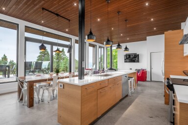 Québec, Indoors, Interior Design, Kitchen, Wood, Floor, Wood Panels