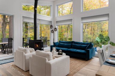 Canada, Home Decor, Couch, Living Room, Interior Design, Fireplace, Window