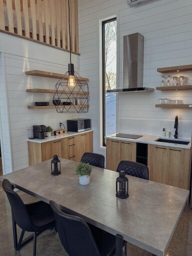 Chalet, Intérieur, Design D'intérieur, Mobilier, Table, Dessus De Table, Cuisine