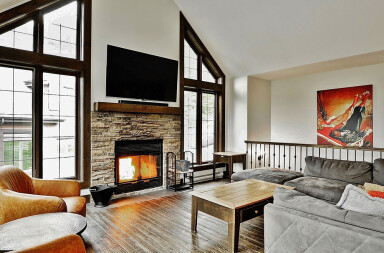 Québec, Intérieur, Design D'intérieur, Cheminée, Salon, Décoration D'intérieur, Table