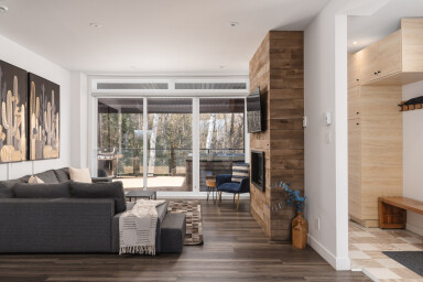 Québec, Intérieur, Design D'intérieur, Salon, Porte, Décoration D'intérieur, Panneaux En Bois