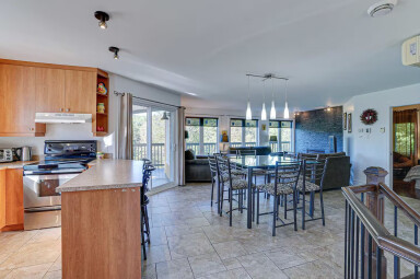 Chalet, Intérieur, Design D'intérieur, Sol, Cuisine, Salle À Manger, Table À Manger