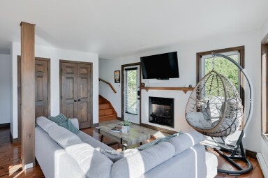 Canada, Indoors, Interior Design, Living Room, Fireplace, Home Decor, Table