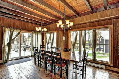 Cottage, Interior Design, Wood, Hardwood, Stained Wood, Dining Room, Dining Table