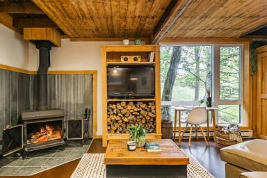 Nature, Intérieur, Design D'intérieur, Bois, Cheminée, Bois Franc, Bois Teinté