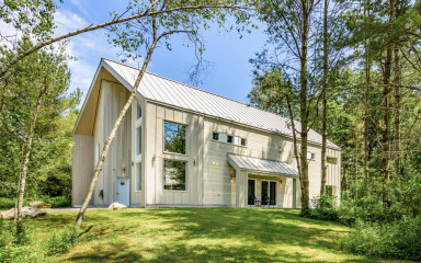 Québec, Chalet, Logement, Herbe, Abri, Végétation, Lampe
