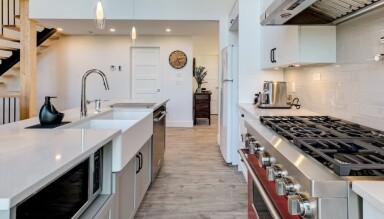 Chalet, Intérieur, Design D'intérieur, Cuisine, Table De Cuisson