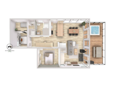 Québec, Intérieur, Design D'intérieur, Schéma, Plan D'étage